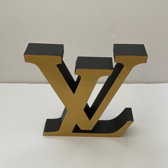 ❗️PRICE DROP❗️Rare Large LV Gold/Black Art Decor - Picture 3 of 6